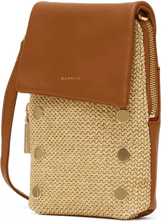 Hammitt Hammitt VIP Mobile Cocoa Raffia Gold