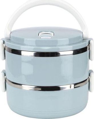 OEM Fiambrera Apilable Isot&eacute;rmica De Acero Inoxidable - Jinfgerne - Recipientes Pr&aacute;cticos Para Comida Caliente, Ideales Para Adultos En La Oficina O De Vi