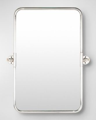 Surya Burnish Silver Rectangular Mirror, 24