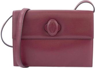 Cartier Pre-owned Shoulder Bags, female, Red, Size: ONE SIZE Pre-owned Leather shoulder-bags