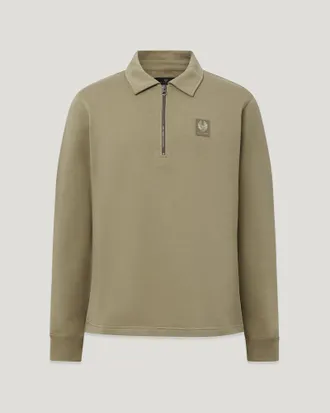 Belstaff Sudadera Con Cuello Curator Para Hombre Vell&oacute;n De Algod&oacute;n Verde Militar 2xl