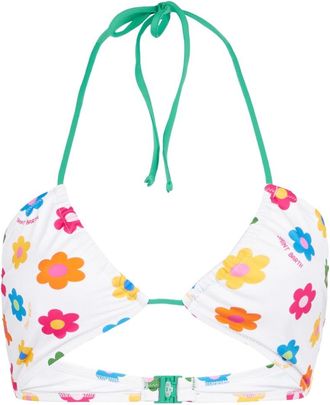 MC2 Saint Barth Daisy Print Bandeau Top