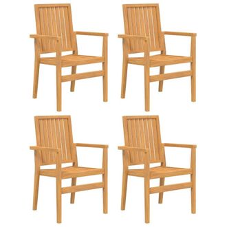 Berkfield Home Beautiful 5 Piece Garden Dining Set Solid Wood Teak in Brown