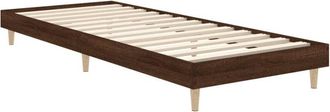 vidaXL Estructura de cama sin colchón madera marrón roble 75x190 cm Vidaxl