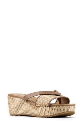 Donald J Pliner Sotira Platform Wedge Sandal in Tobacco at Nordstrom Rack, Size 7.5