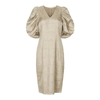 Rue de Femme RUE de FEMME, Midi Dresses, female, Green, XL, Elegant Burnt Olive Lyric Dress