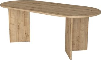 Vente-Unique Mesa de comedor 8 personas - Natural claro - TOPANIA