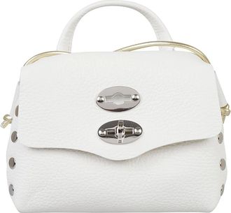 Zanellato Tassen, Dames, Wit, ONE Size, Leer, Postina Super Baby