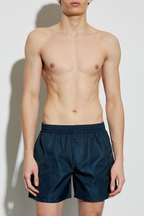 Balmain Swim Shorts, Mens, Navy Blue