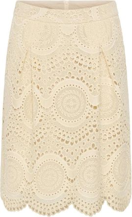 Cream Rokken, Dames, Beige, L, Korte Rok