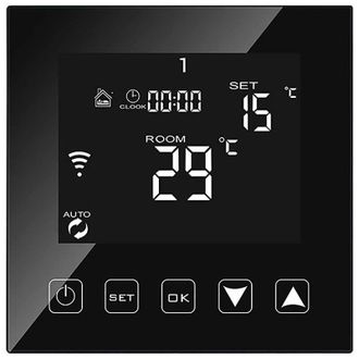 Gabrielle Termostato Inteligente Gabrielle Wifi Para Caldera De Gas/agua, 3 A, Con Cable, Compatible Con Alexa, Google Home Y Tuya Smart Life, Termostatos Progr