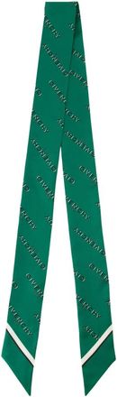 Givenchy Silky Scarves, female, Green, Size: ONE SIZE Shadow Silk Bandeau