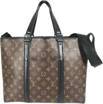 Louis Vuitton Vintage, unisex, Bruin, ONE Size, Pre-owned Canvas Tote Bag