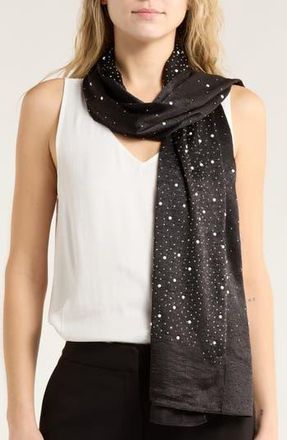 Steve Madden Dazzling Days Shine Scarf in Black at Nordstrom Rack