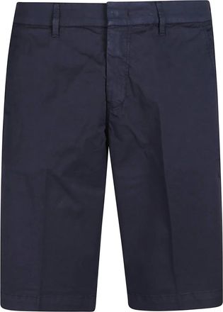 Fay Heren, Korte broeken, Blauw, Maat: W33 Katoen