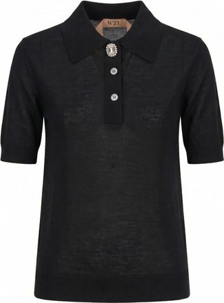 N&deg;21 Donna, Top, Nero, L, new