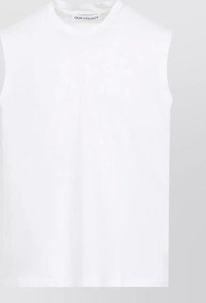 Our Legacy cotton jersey tank top graphic back