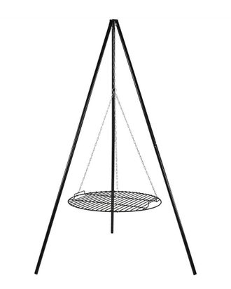 Sunnydaze Tripod With Coo Grate Outdoor Grilling Set