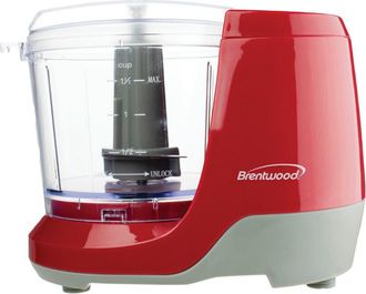 Brentwood 1.5 Cup Mini Food Chopper in Red