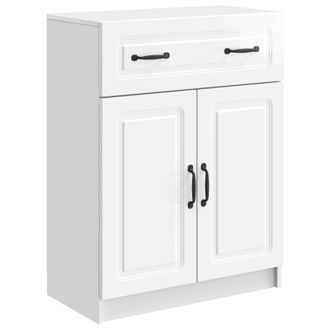 vidaXL Aparador Brillante 66 X 34,5 X 87 Cm Madera De Ingenier&iacute;a Vidaxl