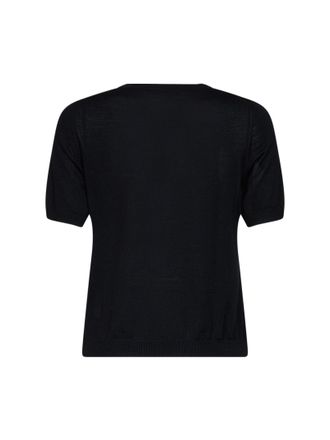 Blanca Vita Virgin Wool Sweater - Black