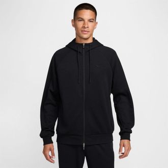 Nike Mens Dri Fit Uv Zip Up Hoodie in Black - Size Medium