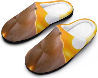 Generic Alaskan Bears in Sunset Fashion Cotton Slippers for Women Memory Foam House Slippers Non-Slip House Bedroom Shoes