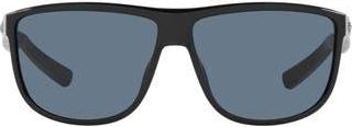 Costa 61mm Polarized Square Sunglasses in Black Grey at Nordstrom Rack
