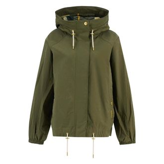 Barbour Light Jackets, female, Green, Size: L Hawkridge Showerproof Jacket Ss26