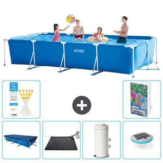 Intex Piscina Con Estructura Rectangular - 450x220x84 Cm - 7-piezas S76