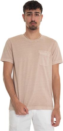 Fay T-Shirt van katoen - Heren - T-shirts - Beige - 3XL - Katoen - Tops