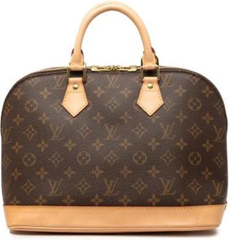 Louis Vuitton Pre-owned Alma PM - Dames - Vintage Handtas - Bruin - ONE Size - Leer - Vintage