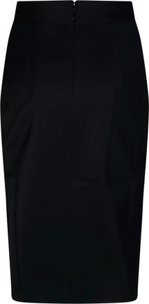 Andamane Rokken, Dames, Zwart, S, Melania Splitted Midi Rok