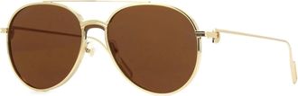 Cartier C de Cartier Brown Pilot Unisex Sunglasses CT0273S 002 99