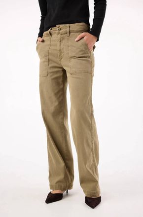 Amo Easy Army Slouched Trousers In Thyme