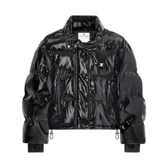 Courrèges Outerwears Nero-Donna