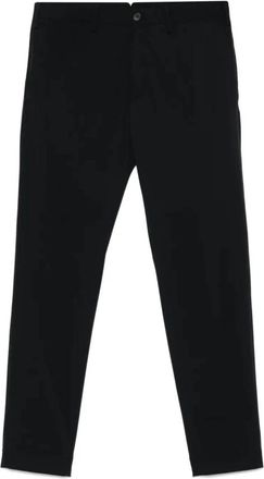 Incotex Zwarte Nylon Chino Broek - Heren - Slim Fit Broeken - Zwart - XL - Nylon - Broeken