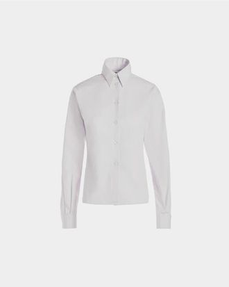 Bally Cotton Long Sleeve Shirt in White at Nordstrom, Size Small Eu