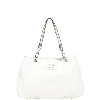 Michael Kors Pre-owned Shoulder Bags, female, White, Size: ONE SIZE Pre-owned Leather Shoulder Bag