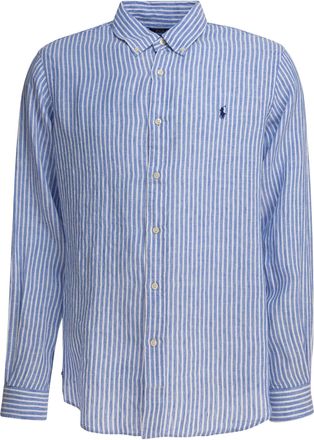 Polo Ralph Lauren Striped Linen Shirt Shirts Blue