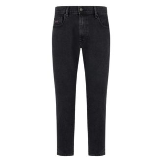 Diesel Slim-fit Jeans, male, Black, Size: W34 Black denim pants in slim fit