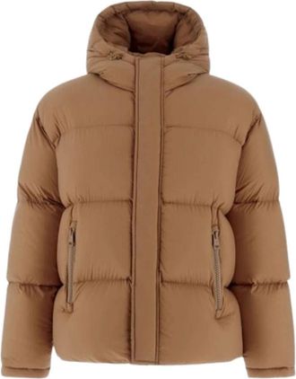 Herno Camel Bomberjack Waterdichte Microvezel - Heren - Winterjassen - Bruin - M - Polyester - Jassen