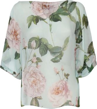 Clips Top con stampa - Blu