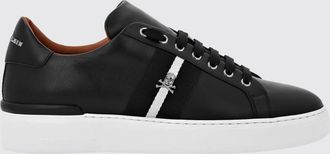 Philipp Plein Sneakers basse Skull in pelle con stampa a righe
