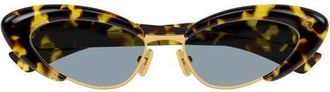 Bottega Veneta 54mm Cat Eye Sunglasses in Havana at Nordstrom