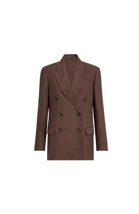 Brunello Cucinelli Fluid twill blazer in Cocoa at Nordstrom, Size 38 It