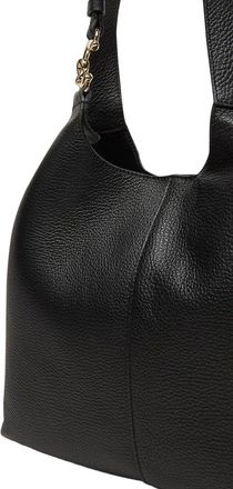 Coccinelle Womens Shopper Bag Black Grained Leather Shopper-bags