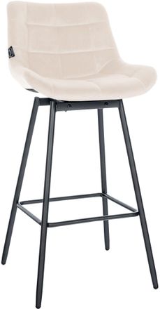 Clp Clp - Taburete De Bar Weston Giratorio Crema Terciopelo