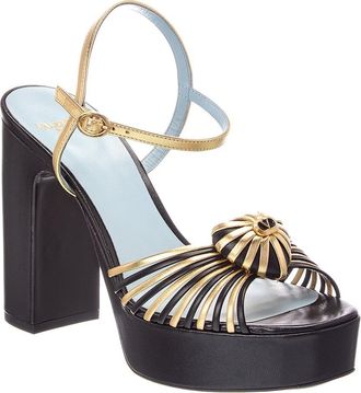 Valentino Vlogo Coeur Leather 100 Sandal