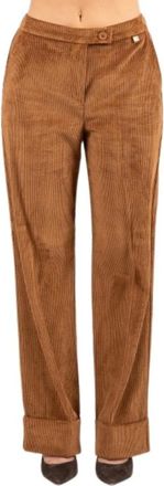 LuckyLu Broeken, Dames, Bruin, XS, Wijde broek